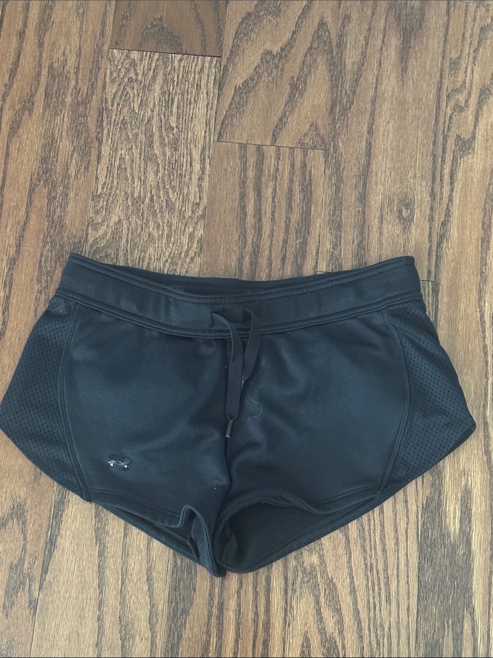 Under Armour Black Women's Athletic Shorts with Mesh Panels